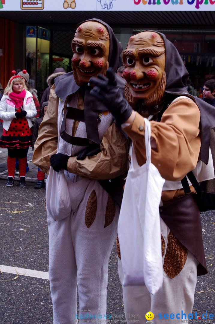 Narrenbaumumzug der Poppele-Zunft: Singen am Bodensee, 07.02.2013