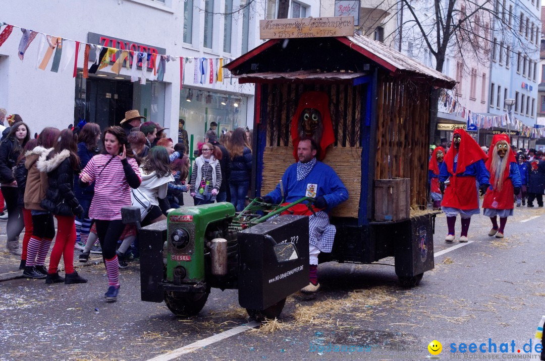 Narrenbaumumzug der Poppele-Zunft: Singen am Bodensee, 07.02.2013