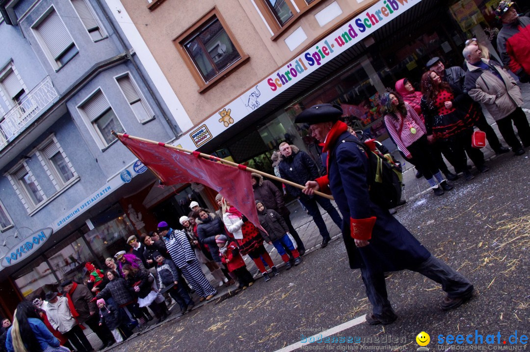 Narrenbaumumzug der Poppele-Zunft: Singen am Bodensee, 07.02.2013