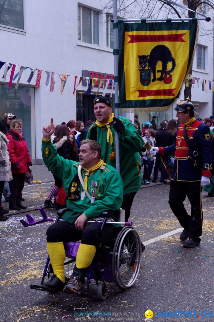 Narrenbaumumzug der Poppele-Zunft: Singen am Bodensee, 07.02.2013