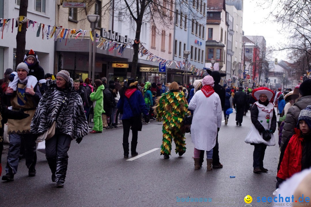 Narrenbaumumzug der Poppele-Zunft: Singen am Bodensee, 07.02.2013