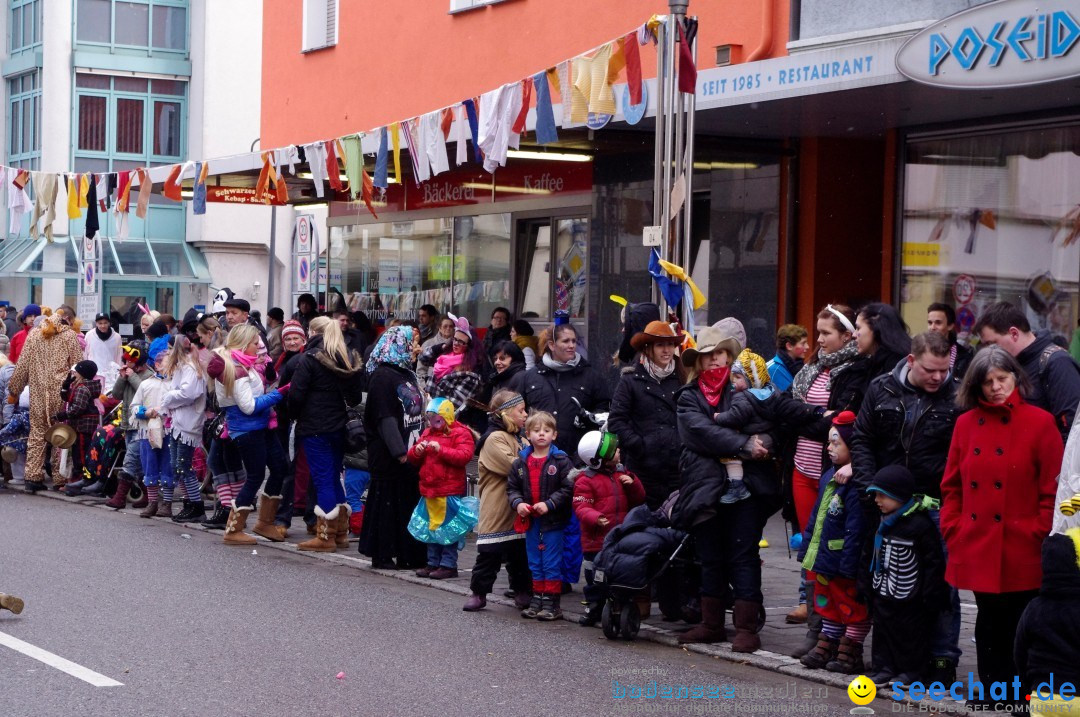 Narrenbaumumzug der Poppele-Zunft: Singen am Bodensee, 07.02.2013