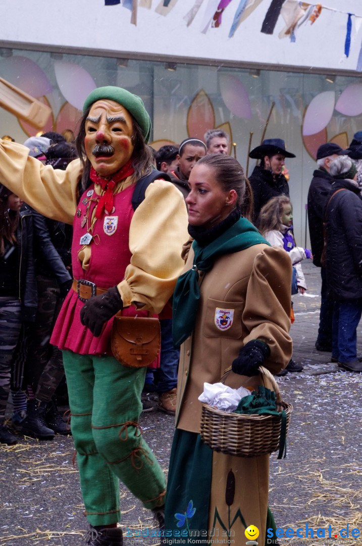 Narrenbaumumzug der Poppele-Zunft: Singen am Bodensee, 07.02.2013