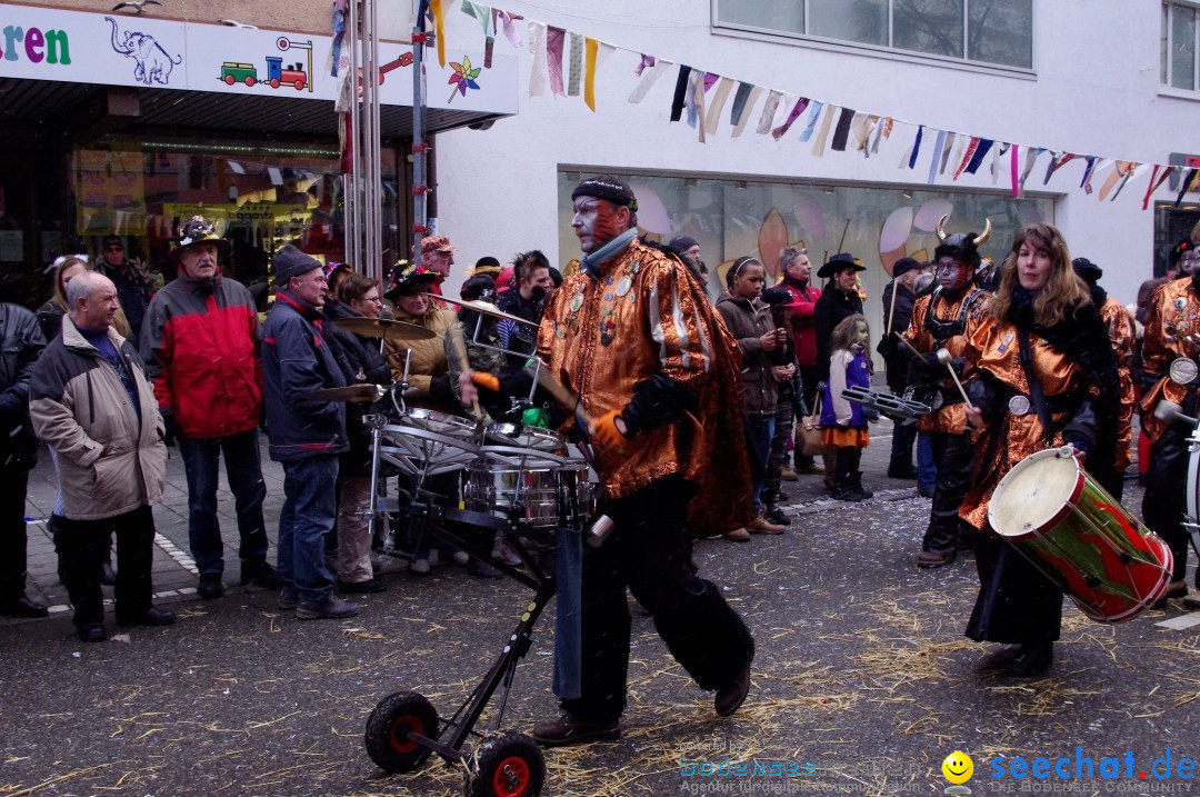 Narrenbaumumzug der Poppele-Zunft: Singen am Bodensee, 07.02.2013