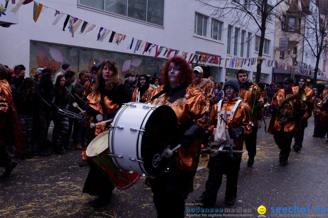 Narrenbaumumzug der Poppele-Zunft: Singen am Bodensee, 07.02.2013