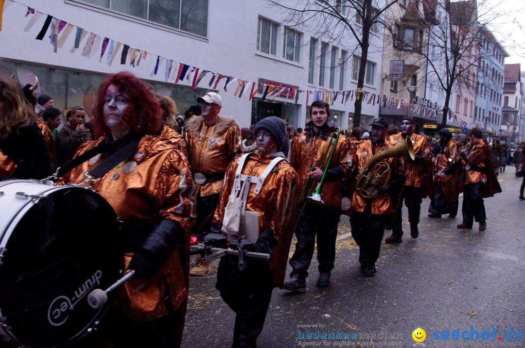 Narrenbaumumzug der Poppele-Zunft: Singen am Bodensee, 07.02.2013