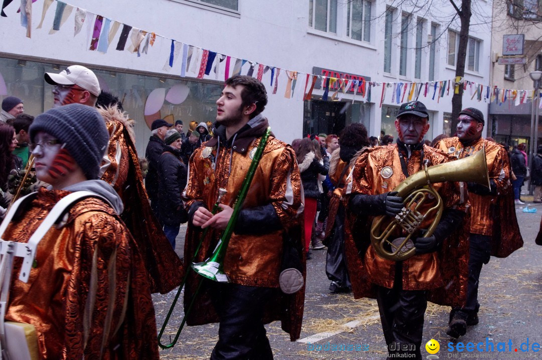 Narrenbaumumzug der Poppele-Zunft: Singen am Bodensee, 07.02.2013