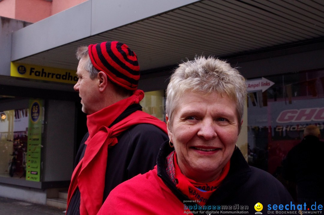 Narrenbaumumzug der Poppele-Zunft: Singen am Bodensee, 07.02.2013