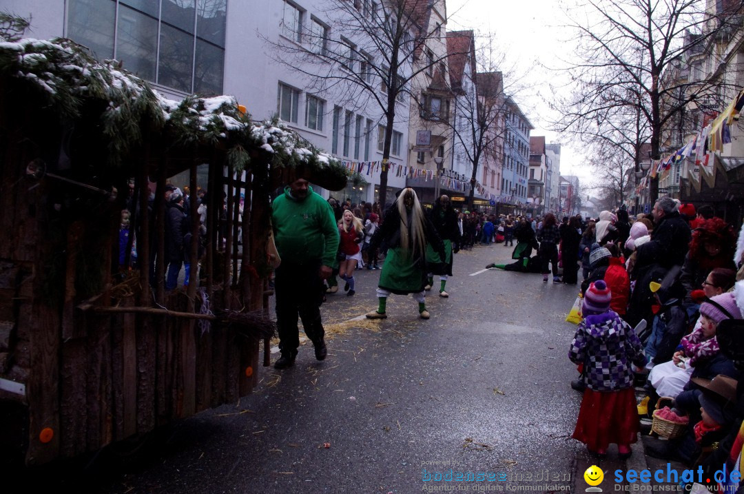 Narrenbaumumzug der Poppele-Zunft: Singen am Bodensee, 07.02.2013