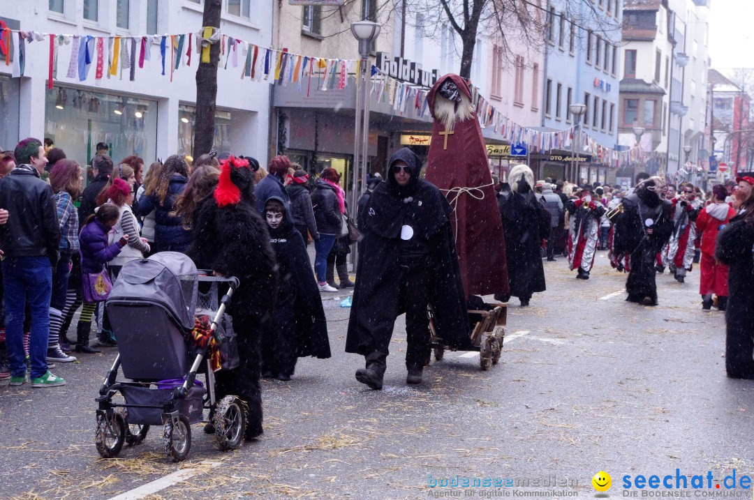 Narrenbaumumzug der Poppele-Zunft: Singen am Bodensee, 07.02.2013