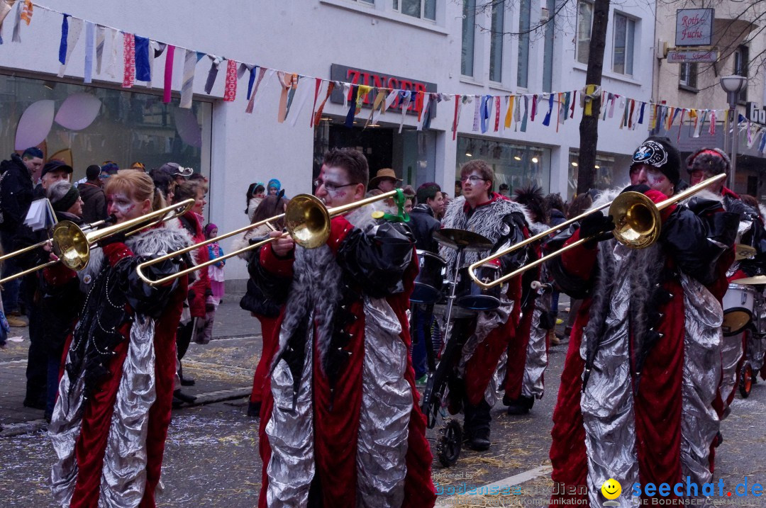 Narrenbaumumzug der Poppele-Zunft: Singen am Bodensee, 07.02.2013