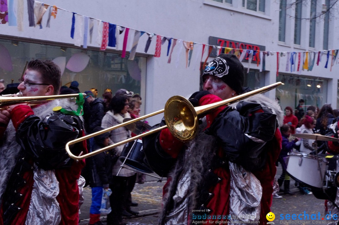 Narrenbaumumzug der Poppele-Zunft: Singen am Bodensee, 07.02.2013