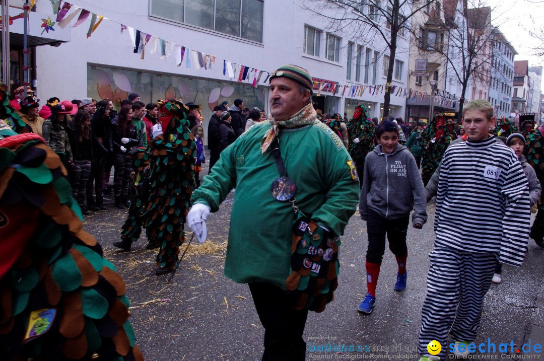 Narrenbaumumzug der Poppele-Zunft: Singen am Bodensee, 07.02.2013