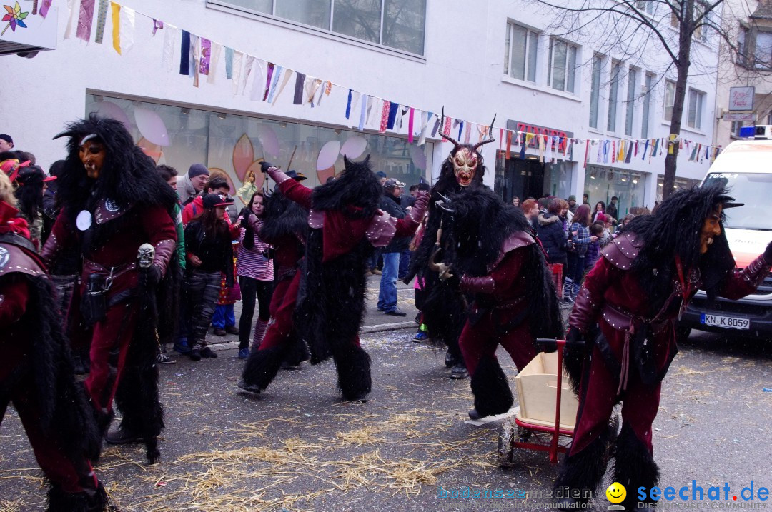 Narrenbaumumzug der Poppele-Zunft: Singen am Bodensee, 07.02.2013