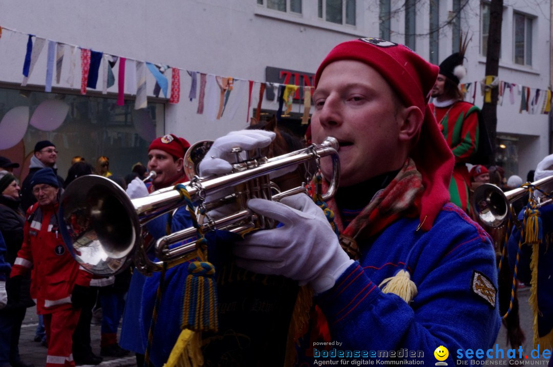 Narrenbaumumzug der Poppele-Zunft: Singen am Bodensee, 07.02.2013