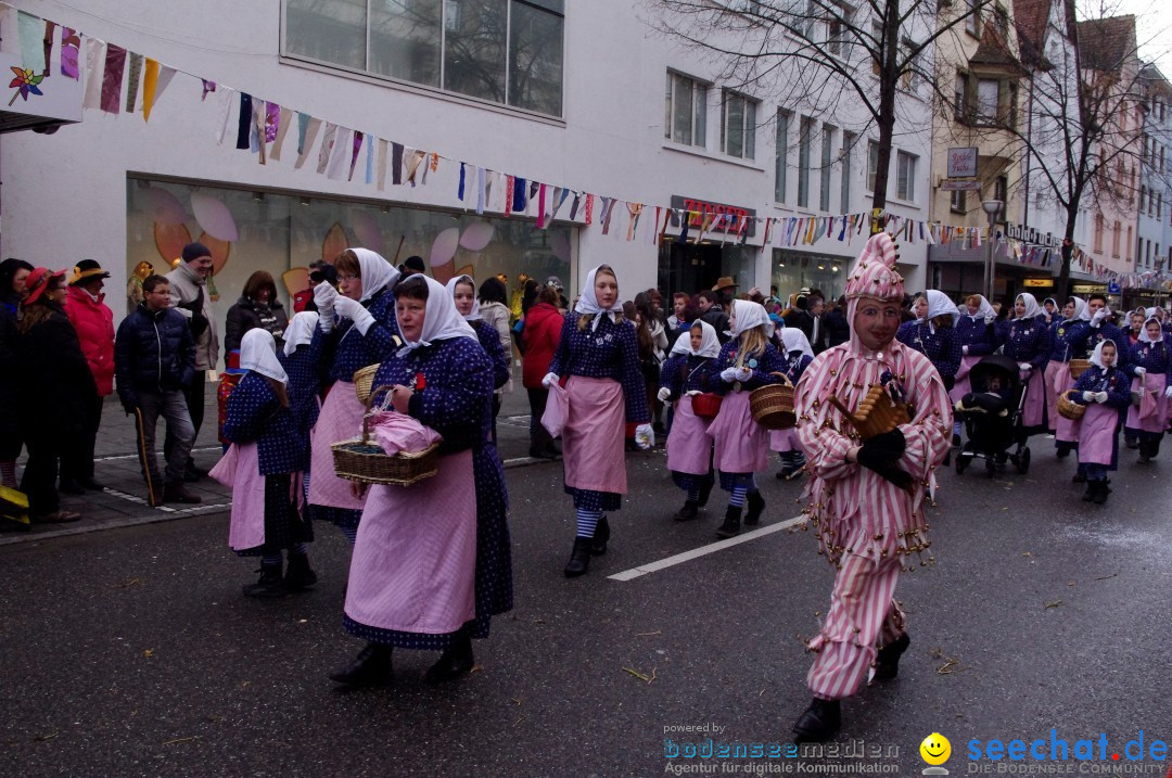 Narrenbaumumzug der Poppele-Zunft: Singen am Bodensee, 07.02.2013