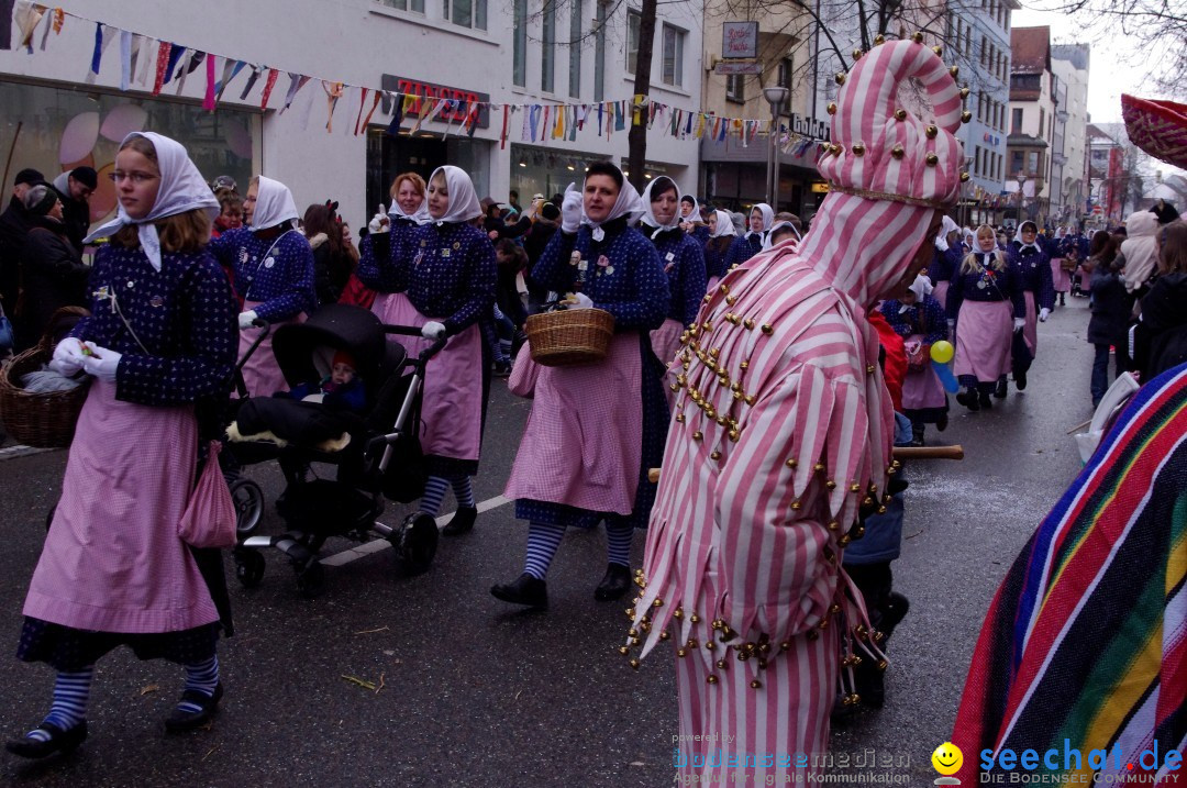 Narrenbaumumzug der Poppele-Zunft: Singen am Bodensee, 07.02.2013