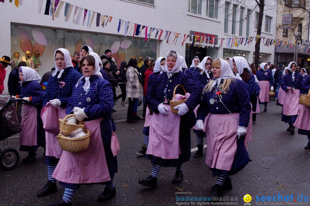 Narrenbaumumzug der Poppele-Zunft: Singen am Bodensee, 07.02.2013