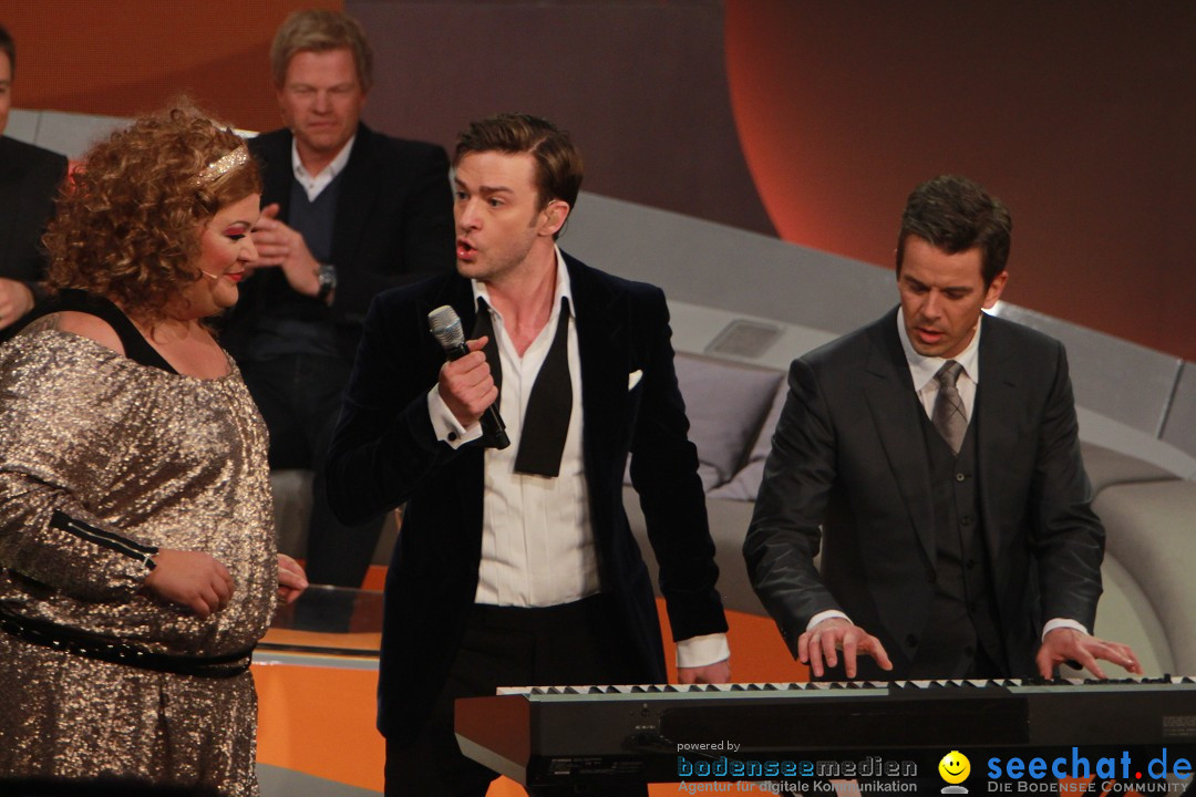 Wetten, dass..? Live: Justin Timberlake, Bruno Mars und Heino: Friedrichsha