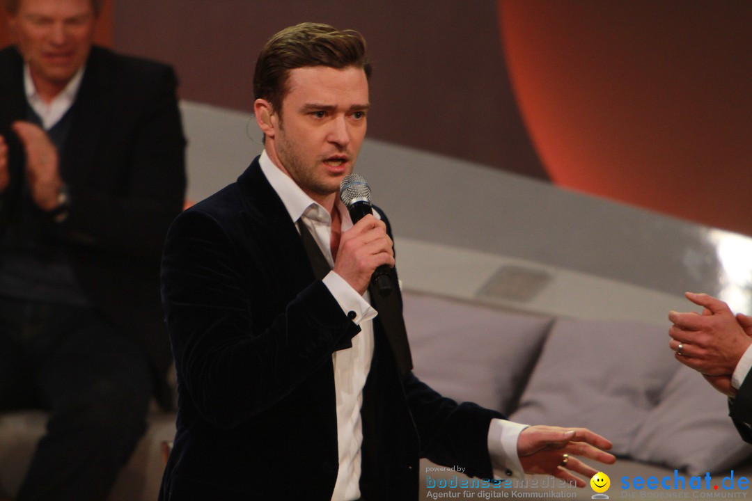 Wetten, dass..? Live: Justin Timberlake, Bruno Mars und Heino: Friedrichsha