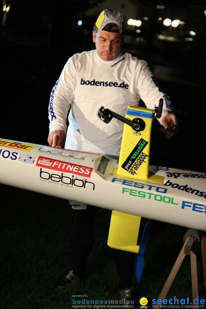Weltrekordversuch Bodenseeumrundung mit Kanubike Extremsportler Schoffer: K