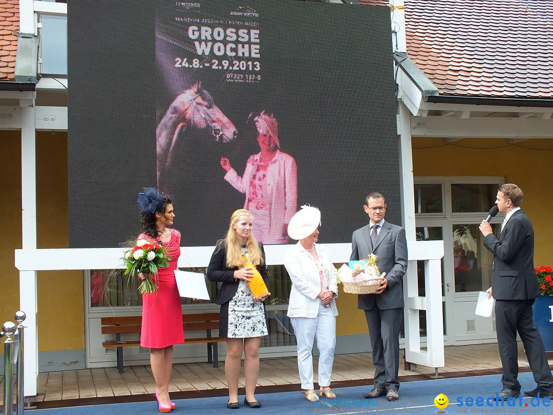 Pferderennen auf Galopprennbahn Iffezheim: Baden-Baden, 25.08.2013