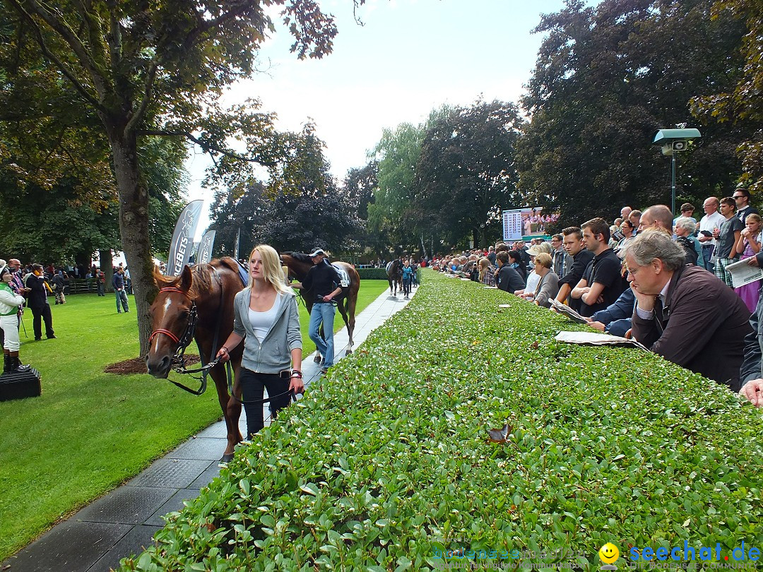 Pferderennen auf Galopprennbahn Iffezheim: Baden-Baden, 25.08.2013