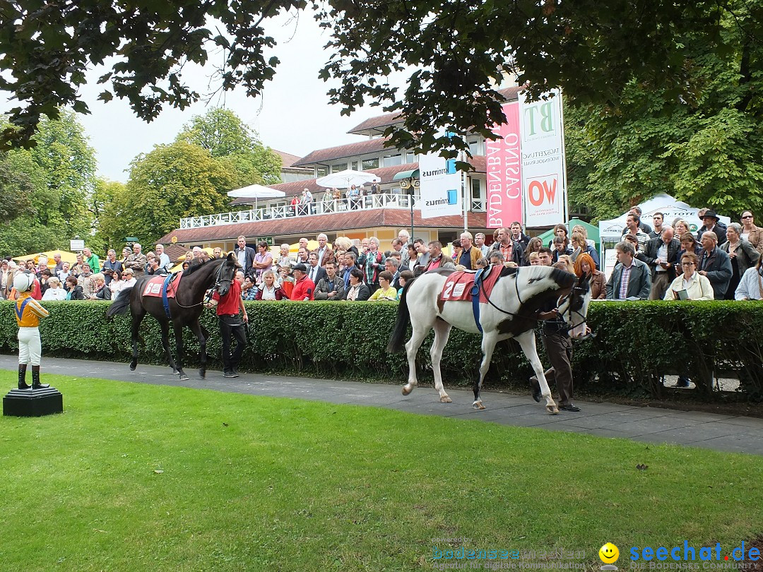 Pferderennen auf Galopprennbahn Iffezheim: Baden-Baden, 25.08.2013