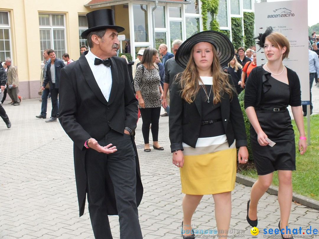 Pferderennen auf Galopprennbahn Iffezheim: Baden-Baden, 25.08.2013