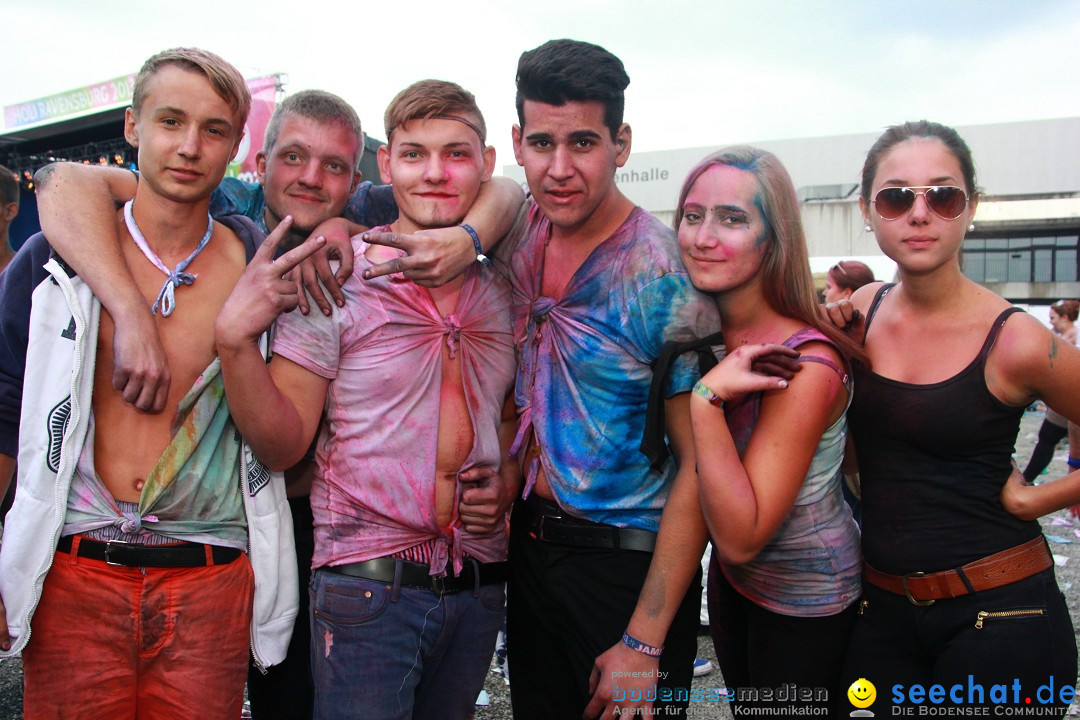 HOLI Festival of Colors mit DJ Antoine: Ravensburg am Bodensee, 31.08.2013