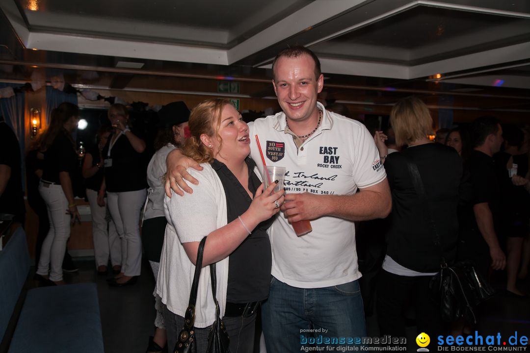 BLACK AND WHITE - Partyschiff: Friedrichshafen am Bodensee, 31.08.2013