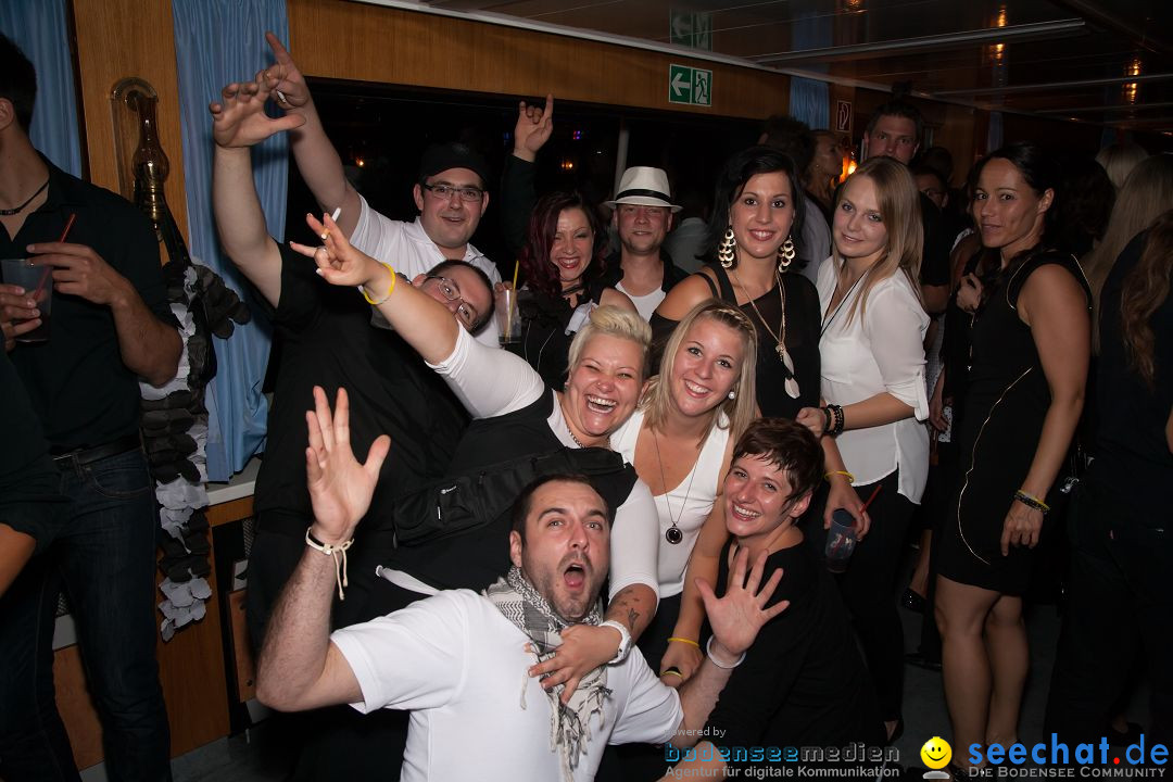 BLACK AND WHITE - Partyschiff: Friedrichshafen am Bodensee, 31.08.2013