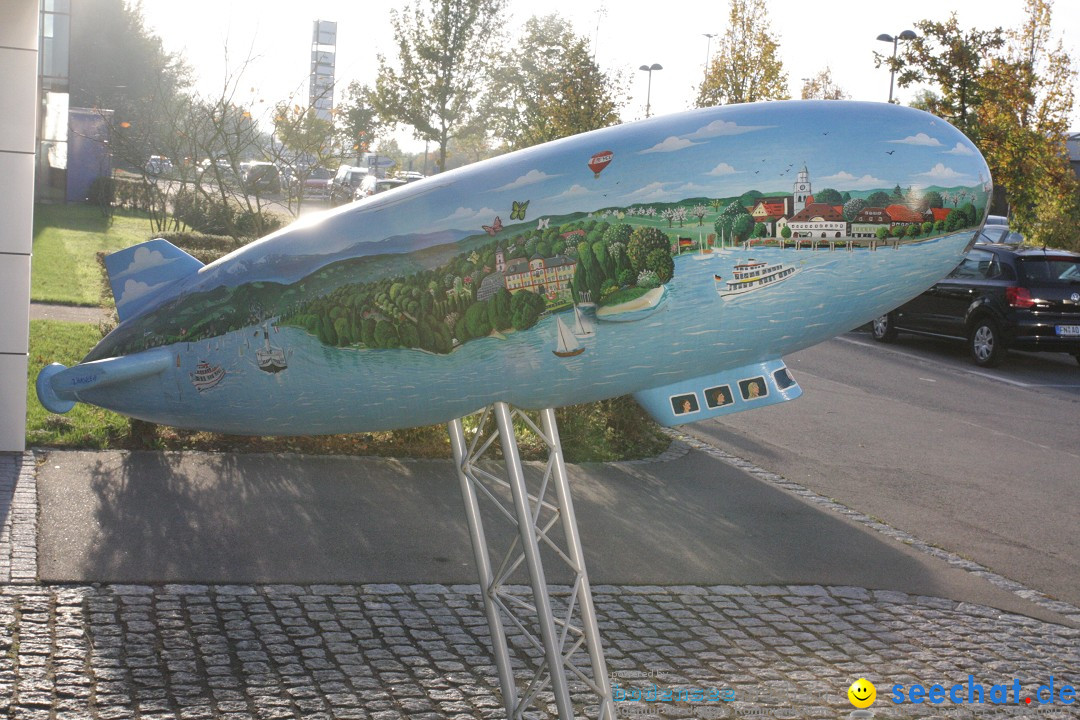 Zwei Zeppelin NT im Formations-Flug: Friedrichshafen am Bodensee, 19.10.201