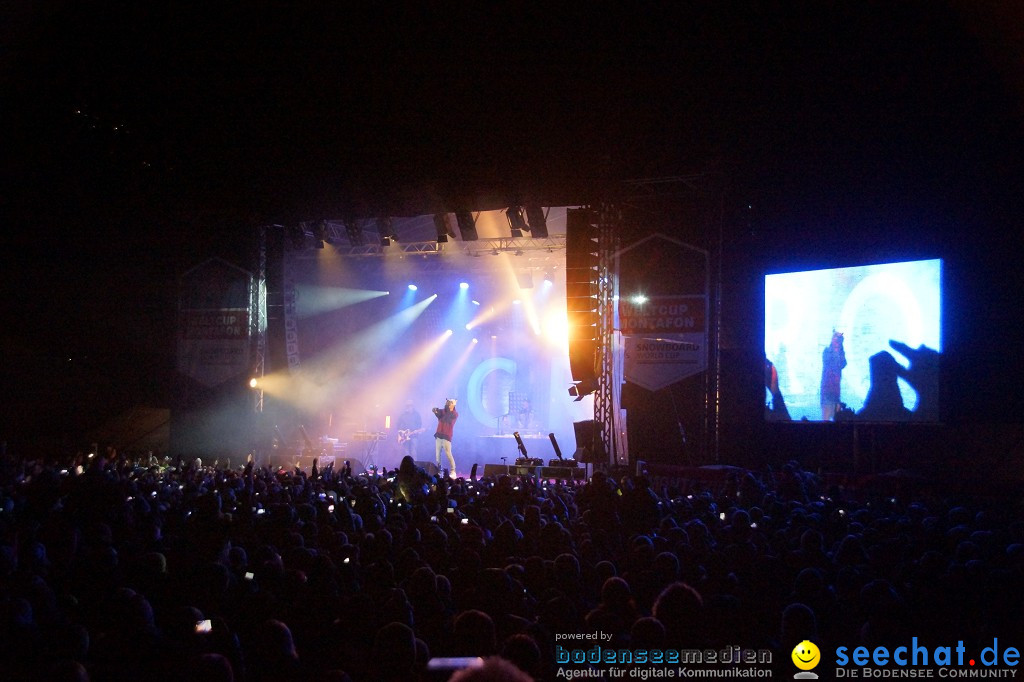 CRO Konzert auf dem FIS Snowboardcross Weltcup: Montafon, 07.12.2013