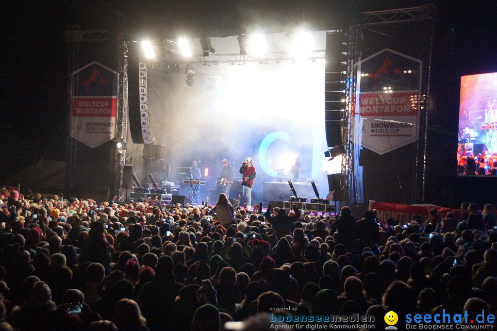 CRO Konzert auf dem FIS Snowboardcross Weltcup: Montafon, 07.12.2013