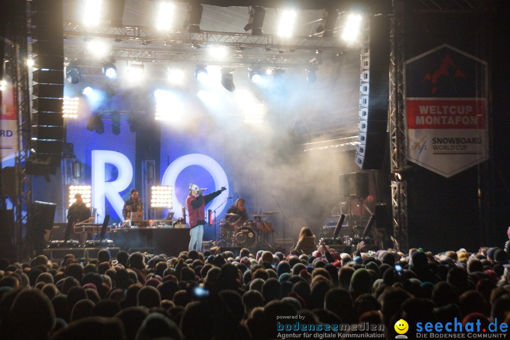 CRO Konzert auf dem FIS Snowboardcross Weltcup: Montafon, 07.12.2013