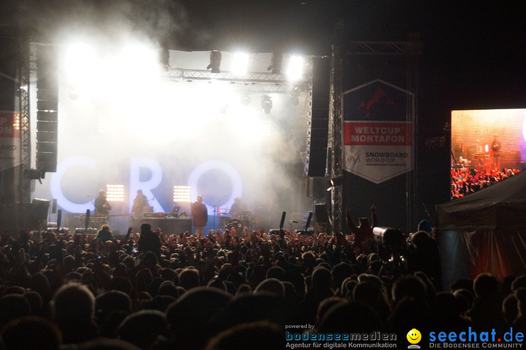 CRO Konzert auf dem FIS Snowboardcross Weltcup: Montafon, 07.12.2013