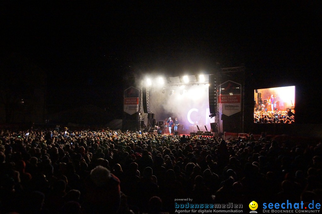 CRO Konzert auf dem FIS Snowboardcross Weltcup: Montafon, 07.12.2013