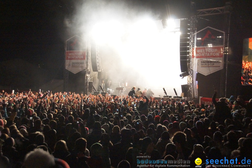 CRO Konzert auf dem FIS Snowboardcross Weltcup: Montafon, 07.12.2013