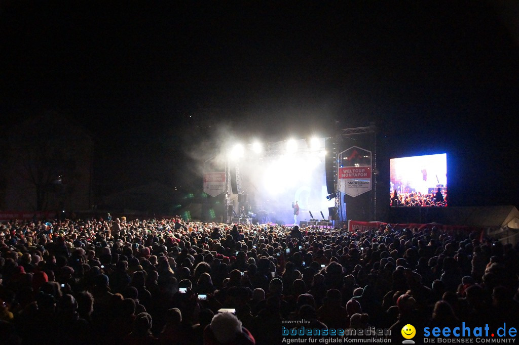 CRO Konzert auf dem FIS Snowboardcross Weltcup: Montafon, 07.12.2013