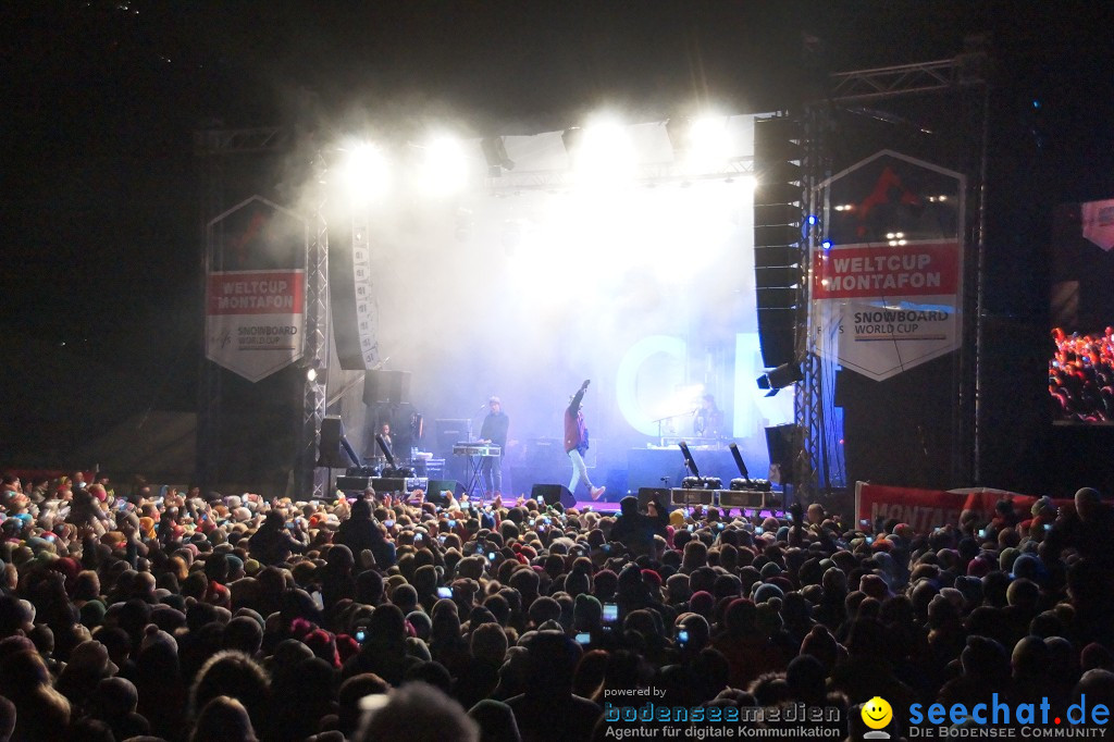 CRO Konzert auf dem FIS Snowboardcross Weltcup: Montafon, 07.12.2013