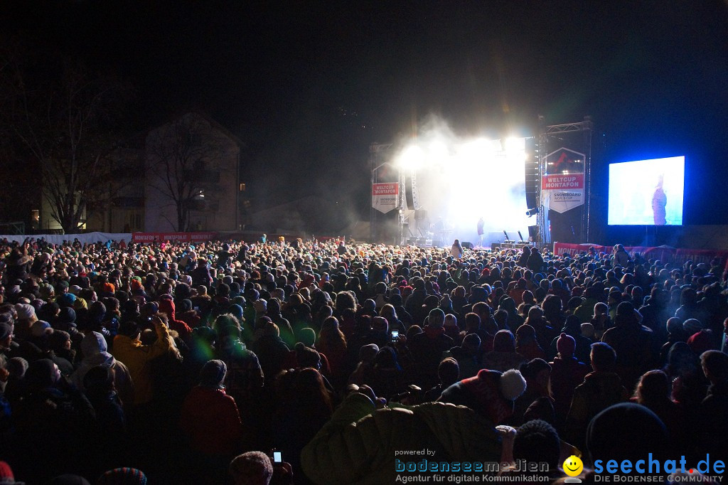 CRO Konzert auf dem FIS Snowboardcross Weltcup: Montafon, 07.12.2013