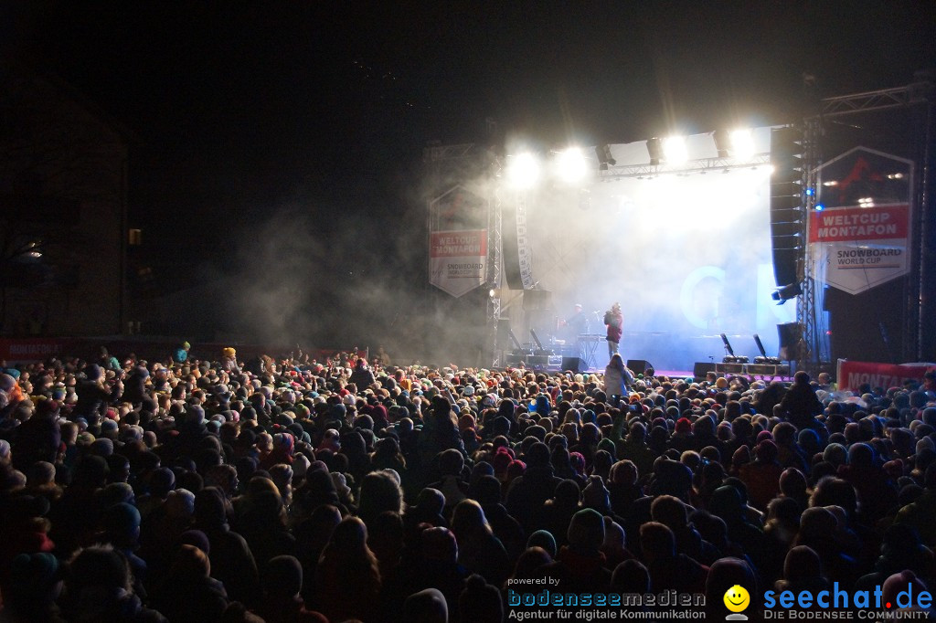 CRO Konzert auf dem FIS Snowboardcross Weltcup: Montafon, 07.12.2013