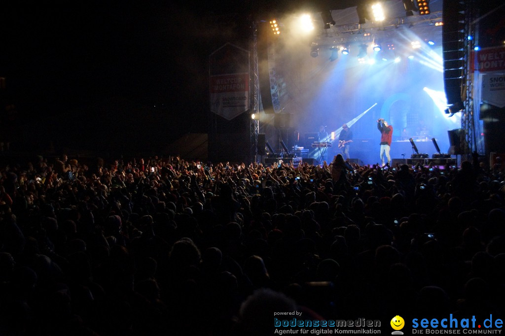 CRO Konzert auf dem FIS Snowboardcross Weltcup: Montafon, 07.12.2013