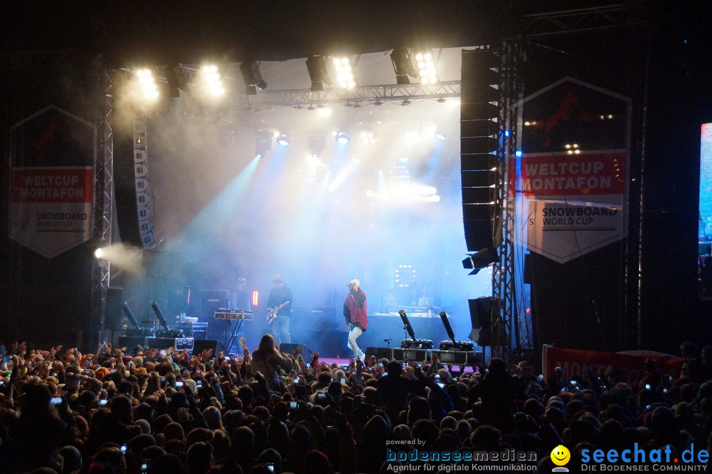 CRO Konzert auf dem FIS Snowboardcross Weltcup: Montafon, 07.12.2013