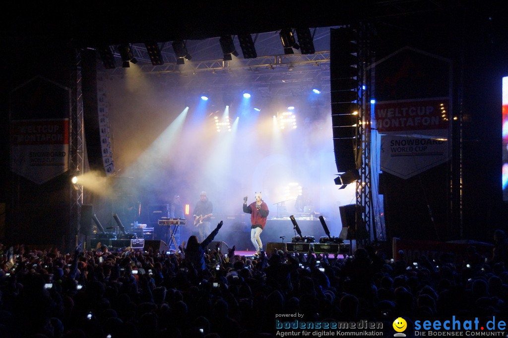 CRO Konzert auf dem FIS Snowboardcross Weltcup: Montafon, 07.12.2013