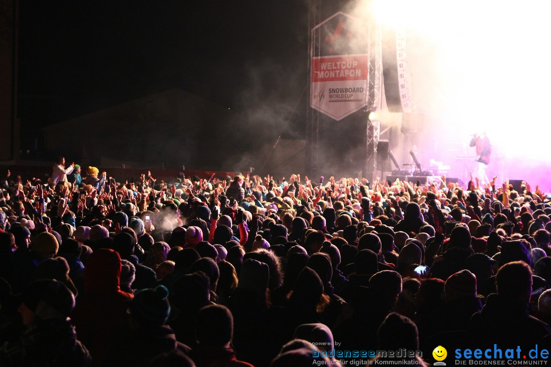 CRO Konzert auf dem FIS Snowboardcross Weltcup: Montafon, 07.12.2013