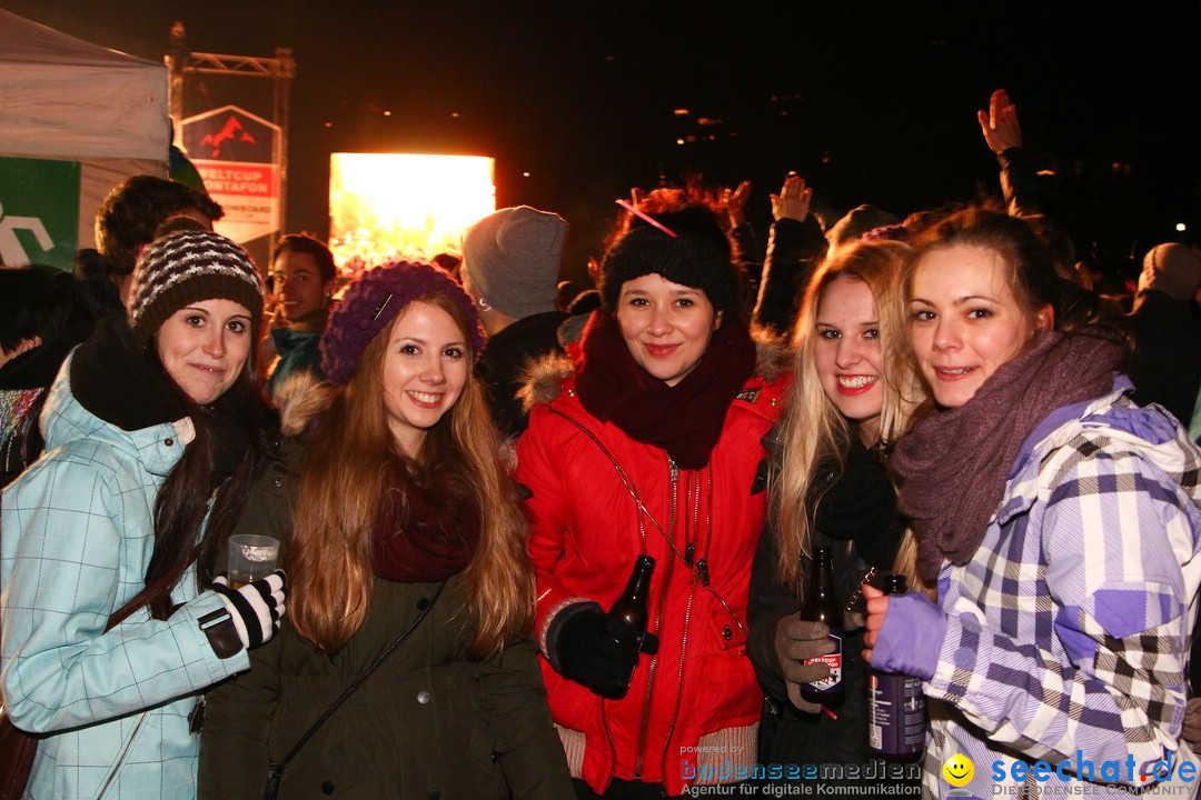 CRO Konzert auf dem FIS Snowboardcross Weltcup: Montafon, 07.12.2013