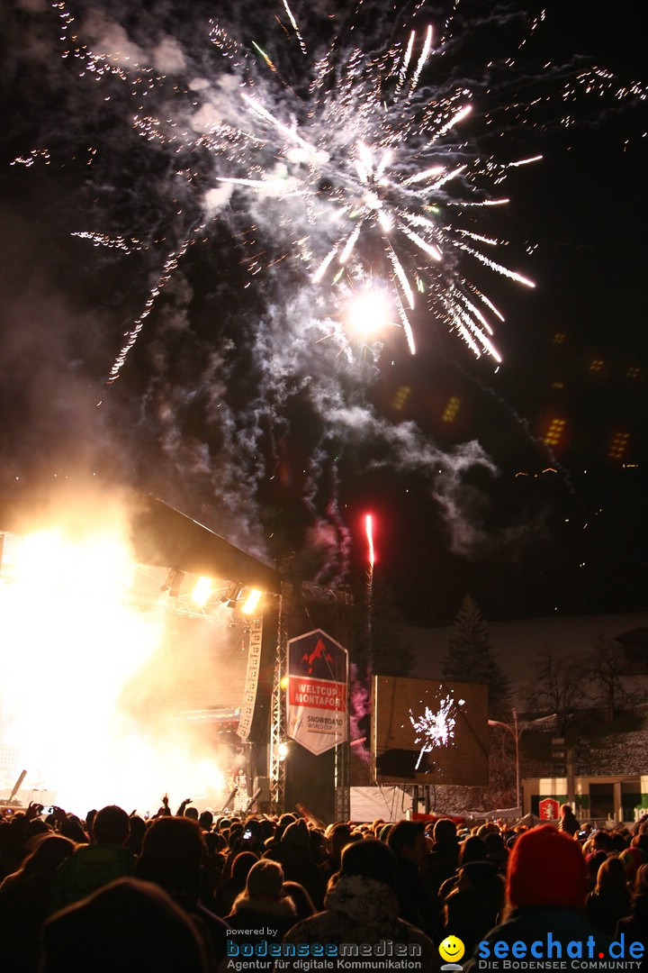 CRO Konzert auf dem FIS Snowboardcross Weltcup: Montafon, 07.12.2013