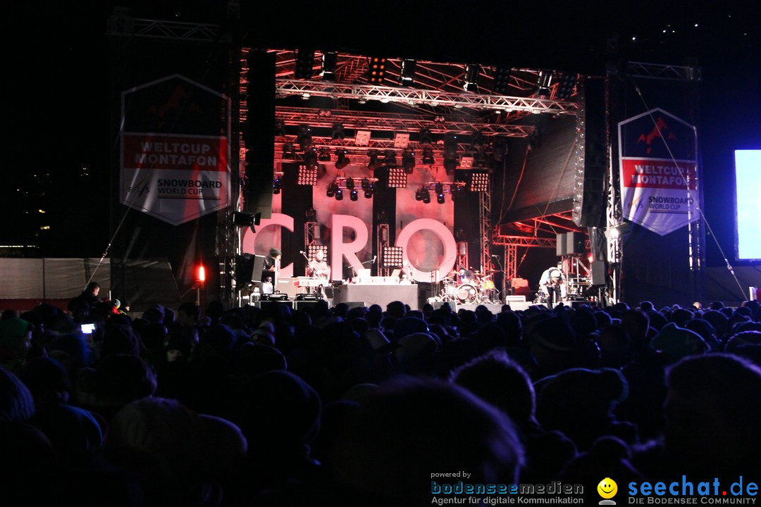 CRO Konzert auf dem FIS Snowboardcross Weltcup: Montafon, 07.12.2013